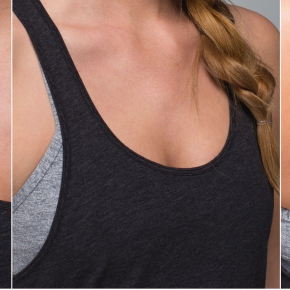 Lululemon Heathered Black Torque Tank - Picture 4 of 10